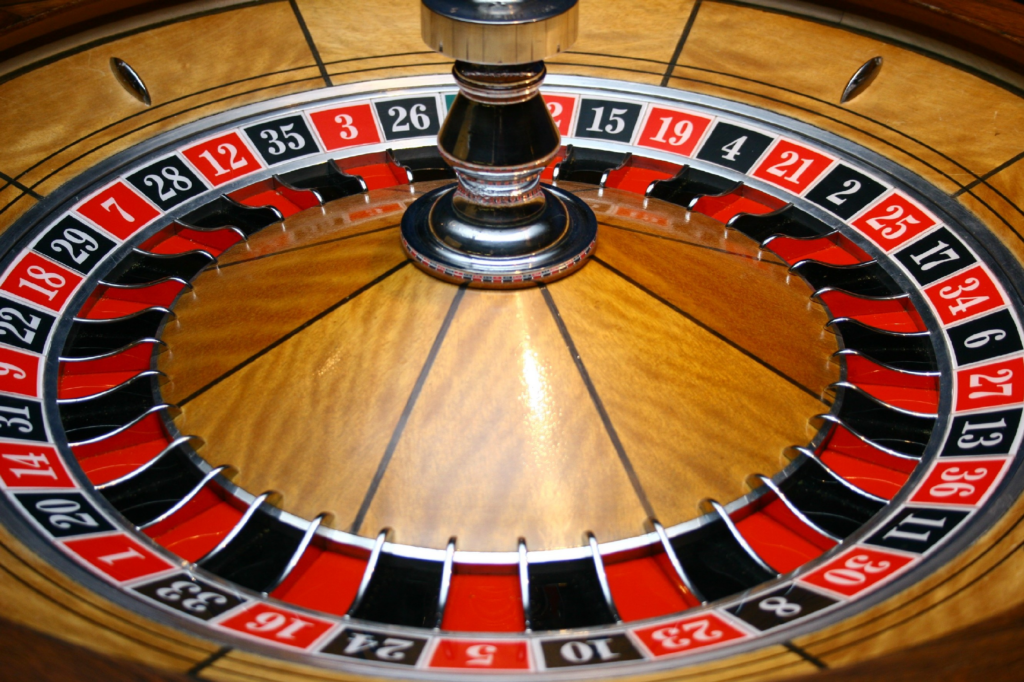 roulette wheel close up